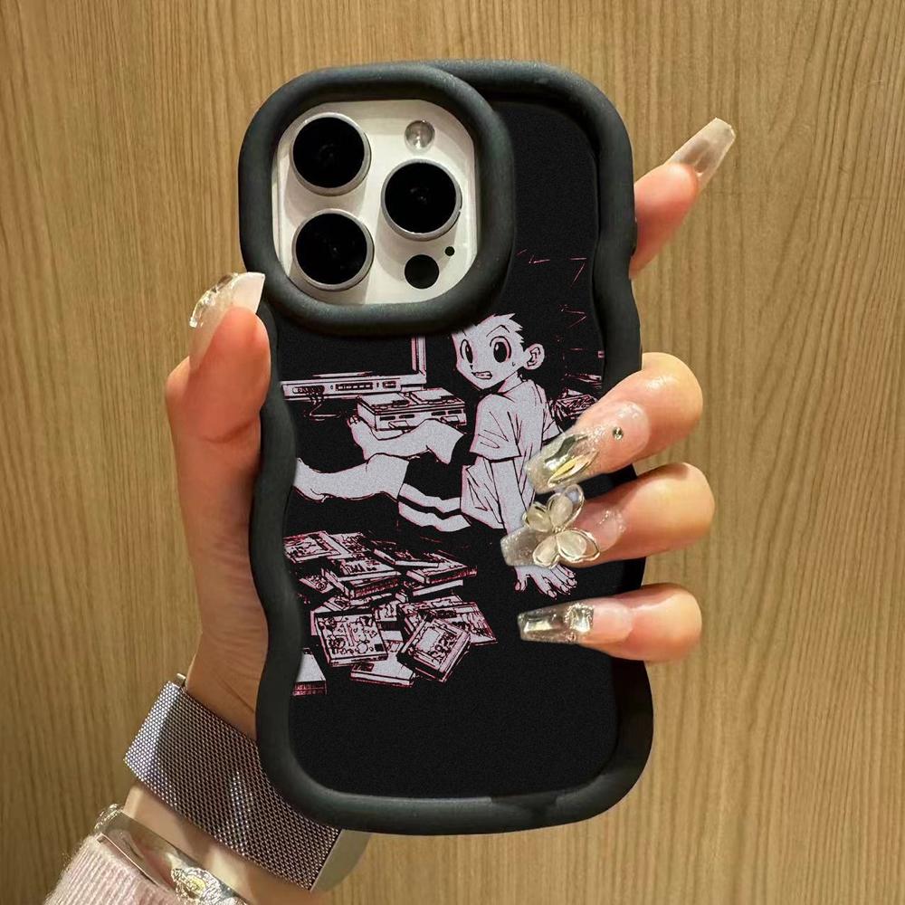 Ae82 Hunter X Hunter Anime Art Huse de protecție pentru telefon pentru Samsung S24 Plus S23 Ultra A14 A55 A06 Honor X9b Motorola OnePlus Big Wave TPU Husă din spate
