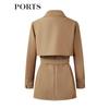 PORTS Women's Long-Sleeve Short Trench Coat