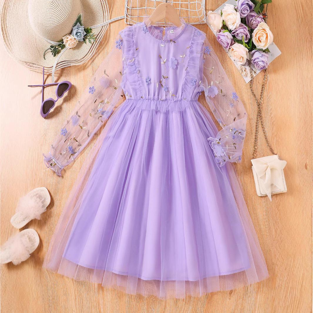 

Модное платье для девочек Летнее платье Детское милое цветочное платье Платье принцессы 150cm