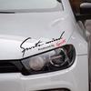 Sports Mind Universal Side 8 4 Sizes Car/Motorcycle Sticker/Decal, Dress-Up Sticker, Colors, (Black, Small, 19x7cm)