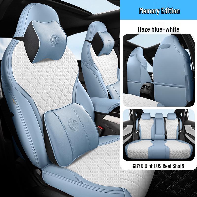 BYD Qin PLUS Sedan Leather Seat Cover: 5-Seat, All-Season, Full Coverage