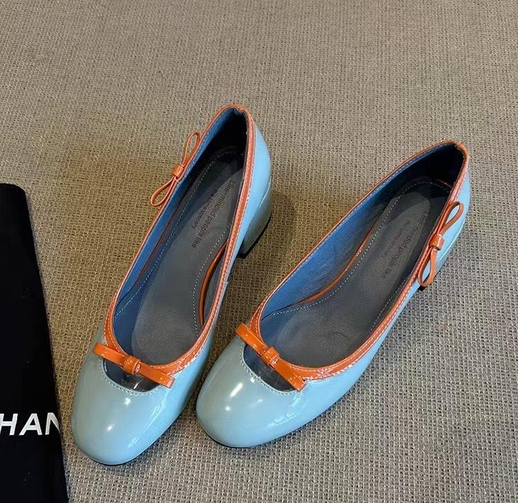 

Версия из овчины~ Нежная кожа с бантом маленькие одинарные туфли женские на одном ремешке с круглым носком туфли Мэри Джейн женские 40