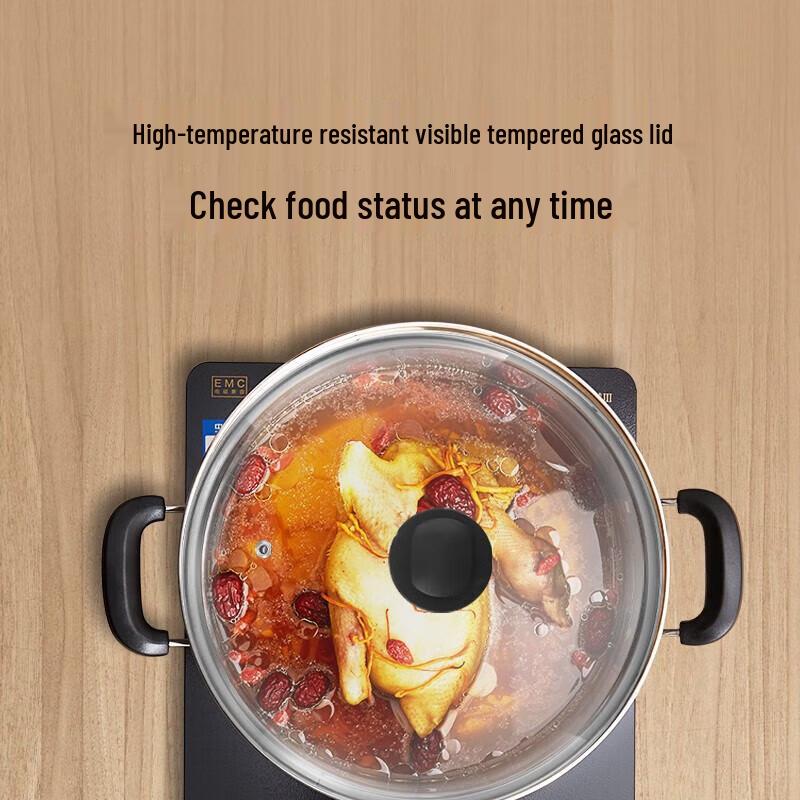 Midea 304 Stainless Steel 2-in-1 Steamer and Soup Pot