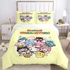 3pcs Sanrio Characters Gathering Pattern Bedding Set, 1* Cover + 2*Pillowcases, Printed Bedding Set, Soft and Comfortable.S085