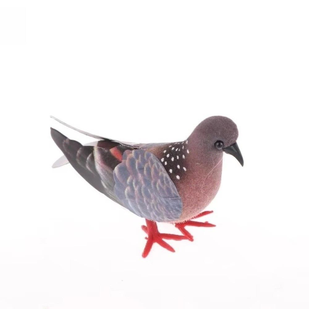 Spotted Pattern Simulation Grey Pigeon Square Shape Outdoor Garden Decor New Dove Model  Patio D