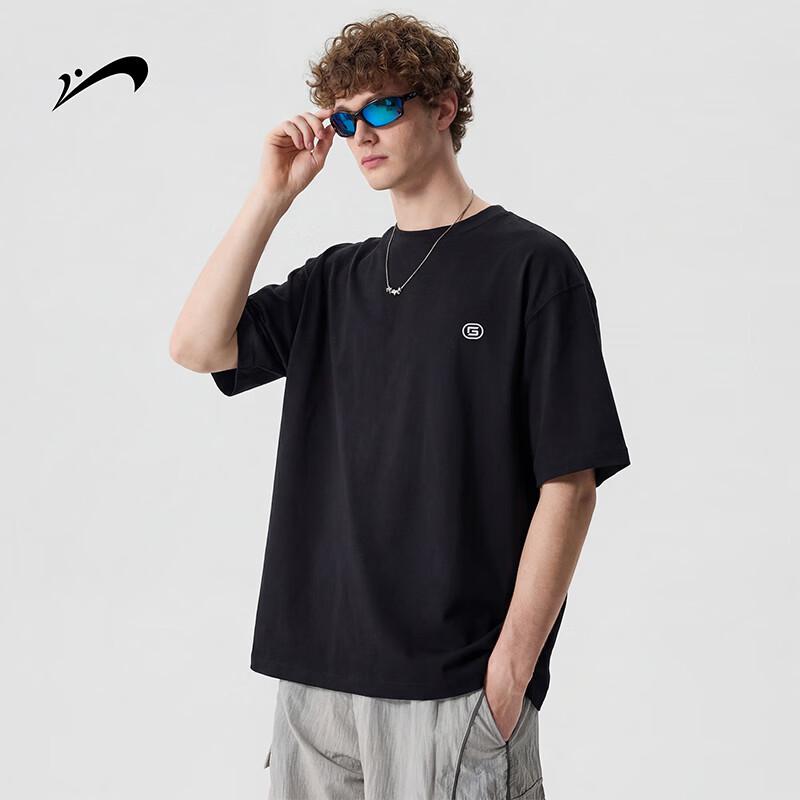 Guirenniao Men s Pure Cotton Breathable Round Neck T-Shirt S