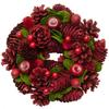 Mini Wreath Red Corn Apple Berry 8425301 Christmas Holiday Door Decoration Artificial Greenery Ornament Home Decor