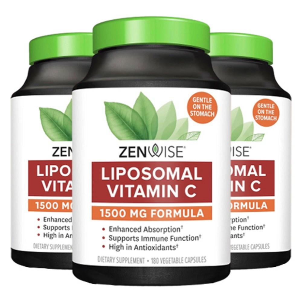 Genwise Liposomal Vitamin C 1500mg Vegetarian Capsules 180 Tablets 3 pcs