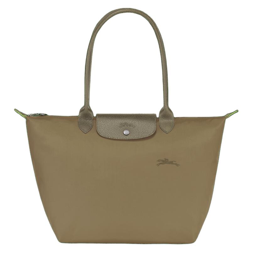 

Longchamp Le Pliage Green Brand Logo Button Zipper Closure Shoulder Tote Bag Women tote bag Artichoke 1899919M04 Basic Set (Bag)