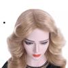 Blonde Wig Golden Brown Wig Women Medium Length Hair Costume Cosplay Party Daily Use Curly Hairpiece High Temperature Fiber Hair