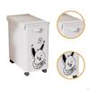 Laundry Basket with Wheels And Lid for Under The Desk, Storage Cafe,
