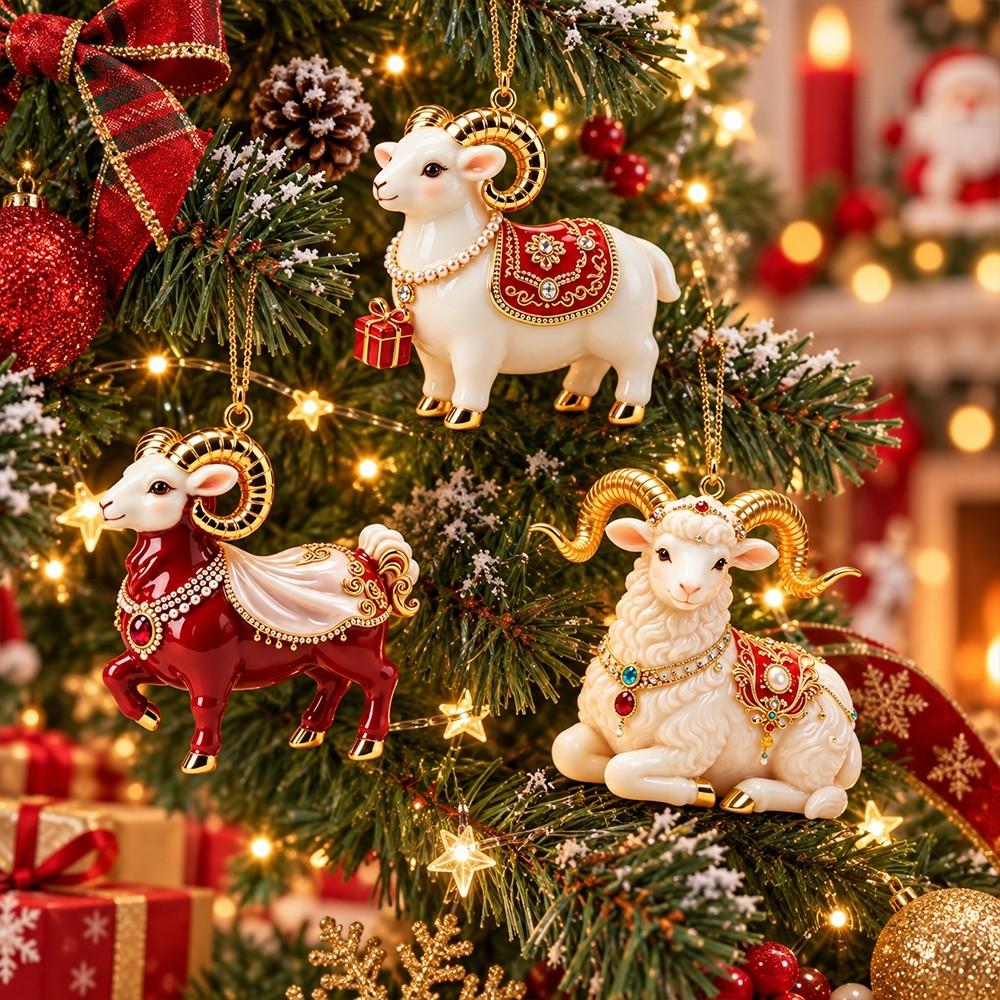 Acrylic Goat Pendant 2D Flat Animal Hanging Decoration Shop Window Display