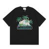 Casablanca American-style Loose Short-sleeved Shirt Black C38
