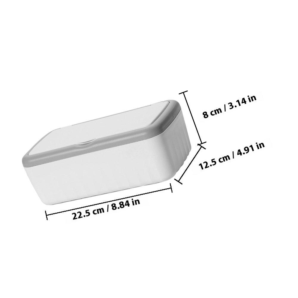 

Wet Tissue Box Rectangular Large Capacity Plastic Tissue Box Cover Organizer Multifunction Wipes Dispenser for Home Office Use белый