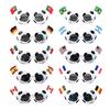 Soccer Fans Sunglasses, Football Events Stadium Sunglasses, Lightweight Football Frame, National Flag Sunglasses for Men Women Party Photo Props