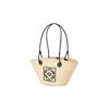 Loewe Anagram Basket Small Bag Natural/Black Women Tote_bags A223P65X01-2165