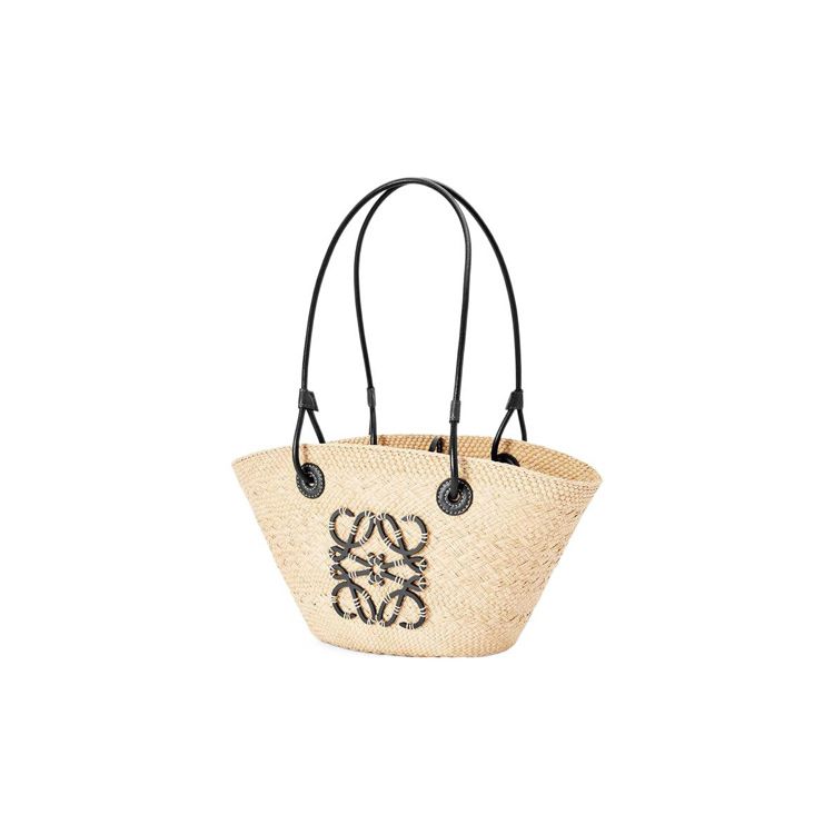 Loewe Anagram Basket Small Bag Natural/Black Women Tote_bags A223P65X01-2165