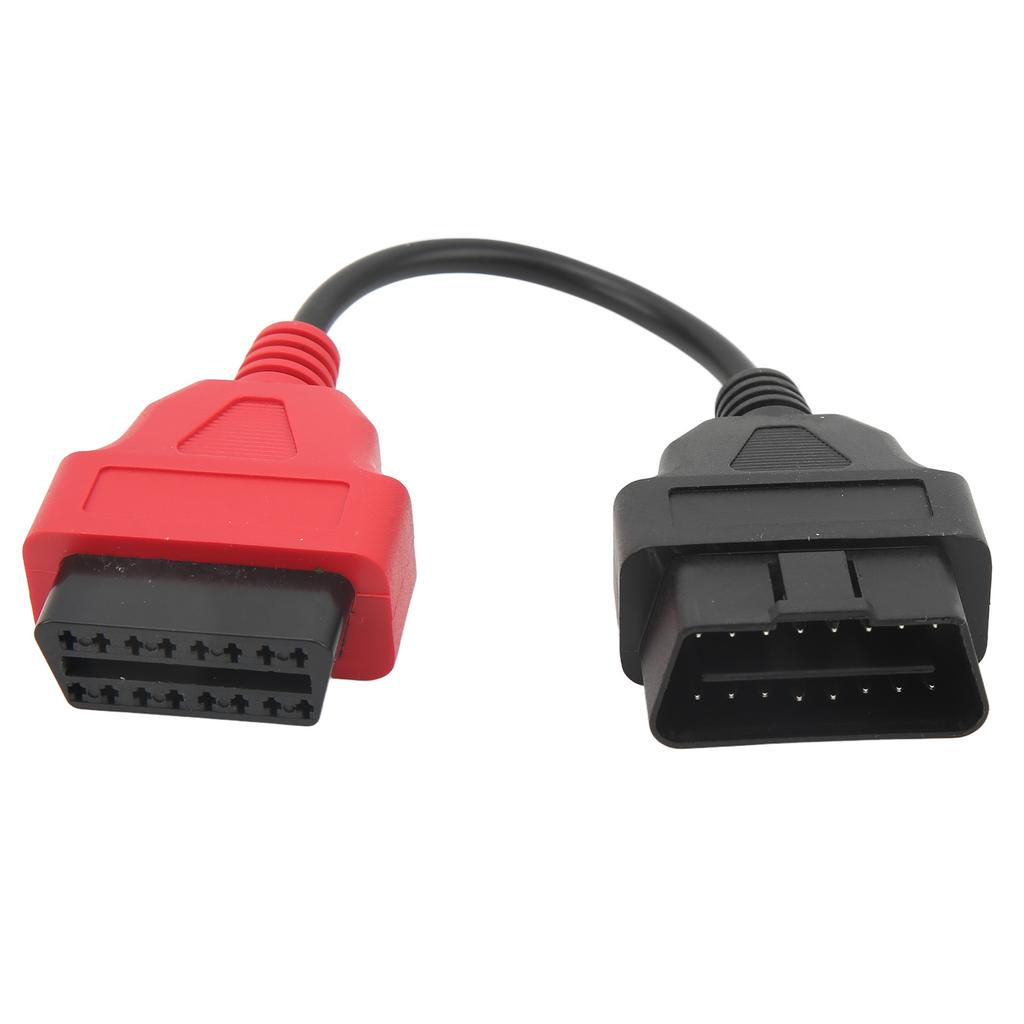 OBD2 Scanner Adaptor Cable Red SRS Diagnostic Cable Replacement for Fiat EcuScan
