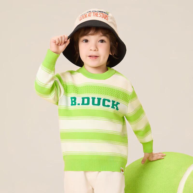B.Duck Boy s Striped Pullover Sweater 110