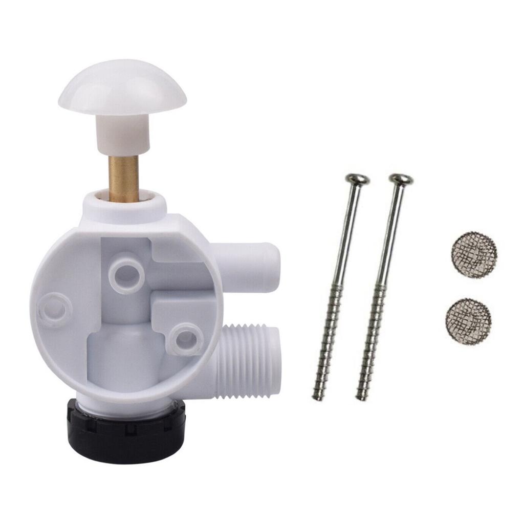 RV Toilet Water Valve Kit Easy Installation Toilet Seat Fastener Kit Fits Most Standard Toilet Seats