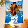 Ice Age The Meltdown Tapestry Wall Hanging, Sid Manny Diego Cartoon Movie Art, Fun Family Wall Decor for Kids Bedroom Playroom