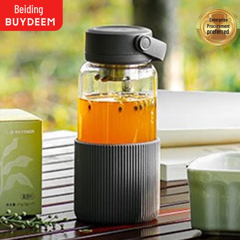 Buydeem Heat-Resistant Glass Tea Infuser Bottle