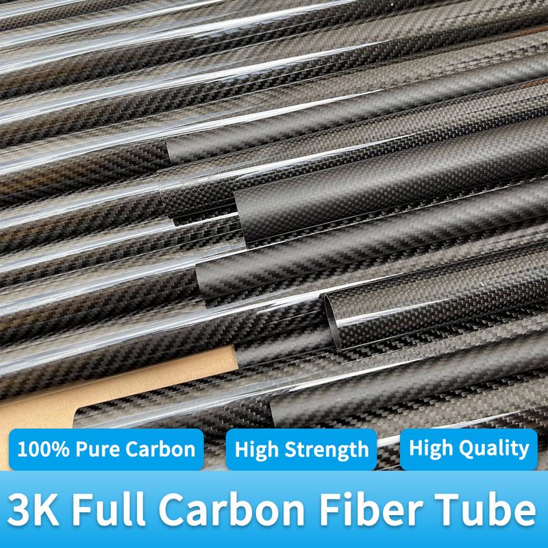 3k Carbon Fiber Tube Twill Matte OD18 20 21 22 23 24 25 26 27 28 29 30 32 35mm Length 1000mm Drone AccessoriesCarbon Fiber Tube