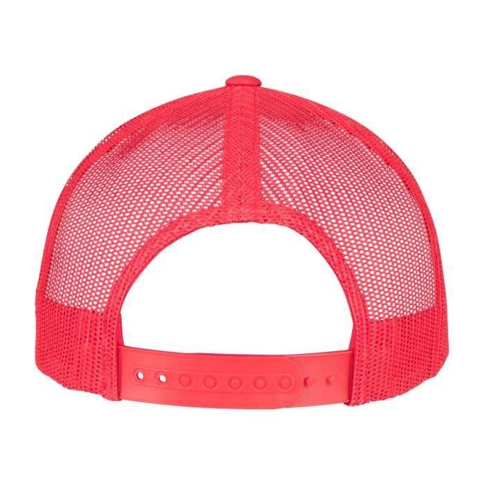 RETRO 5-Panel Trucker Snapback Flexfit Cap - Red - Men