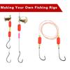120Pcs/Box Pompano Rig Floats Kit Cylinder Foam Fishing Bobber Float Fly Fishing Rig Making Kit For Trout Catfish Walleye Tackle