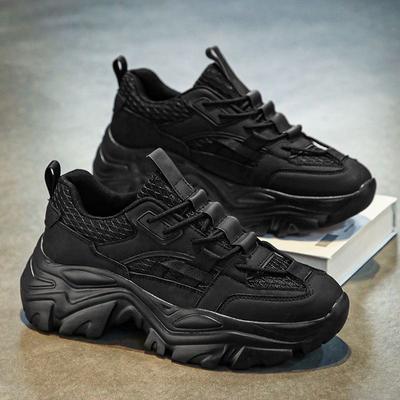 Men's Shoes Summer New Breathable Mesh Shoes Men's Versatile Platform Sports Shoes Casual Dad Shoes