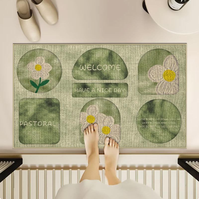 

Коврик для входной двери, противоскользящий коврик для ног, бытовой коврик для входной двери, кухонный коврик, впитывающий и устойчивый к грязи, дверной коврик 40 * 60Cm