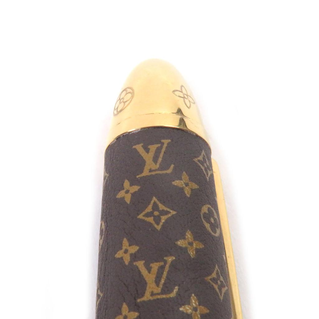 Great LOUIS VUITTON Ballpoint pen Rollerball Pen Dock Monogram Used