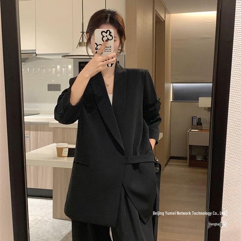 Women's 2025 Spring/Autumn Casual Suit Set - Petite Powerful Aura Goddess Collection