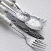 3/5 Pcs Ceramic Handle Knife Fork Spoon Set Stainless Steel Cutlery Set Western Knife Gift Box Household Kitchen Supplies