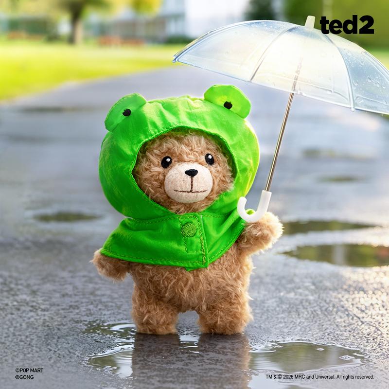 POP MART Ted 2 - Ciondolo Peluche Azionabile Baby Ted Scatola a Sorpresa