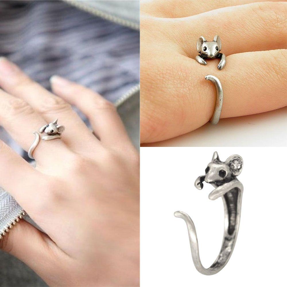Ladies Gift Adjustable Animal Alloy Ring Vintage Boho