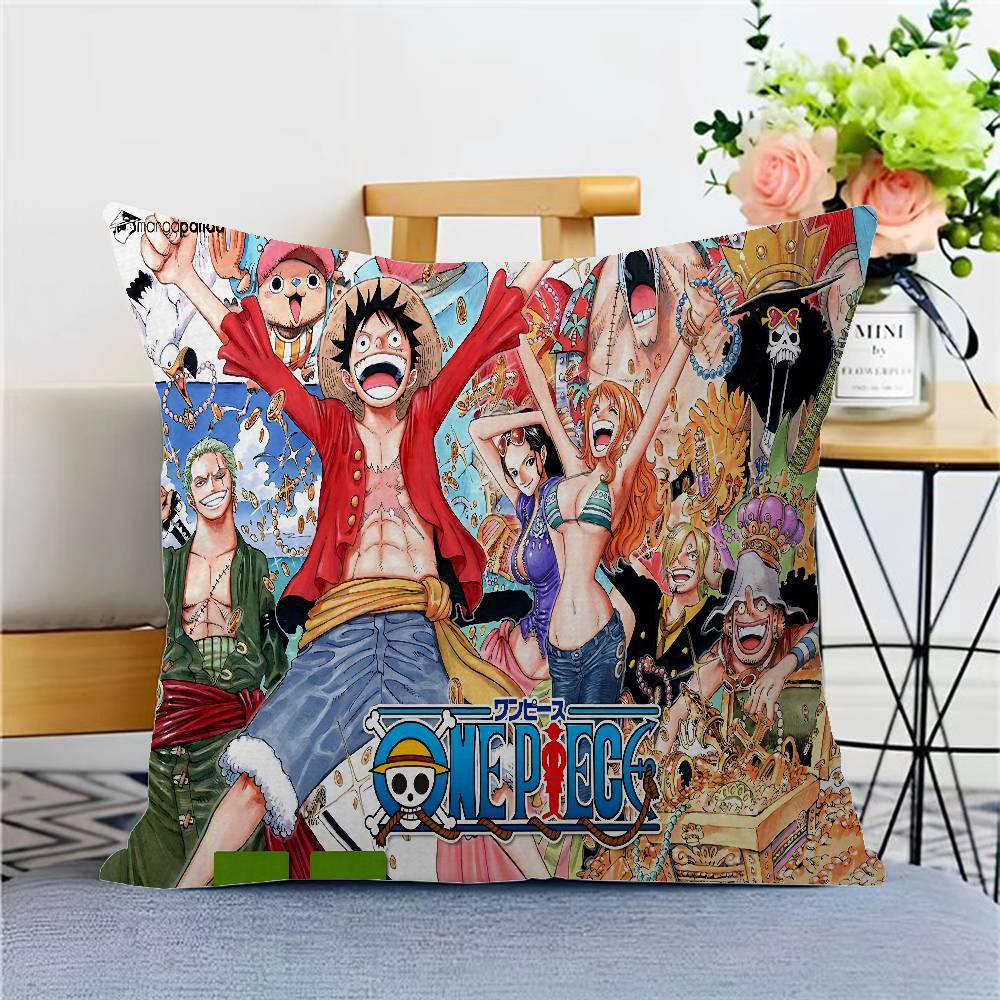 Federa Cuscino Monkey D Luffy One Piece Esclusiva per Fan Anime Edizione Limitata Decorazione a Tema Tesoro per Camera da Letto Stanza del Dormitorio
