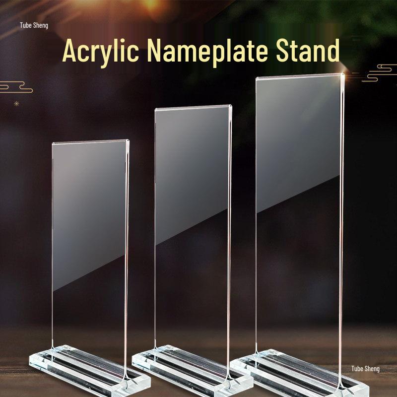 Transparent Acrylic Ancestor and Tai Sui Tablet Stand with Temple Lamp