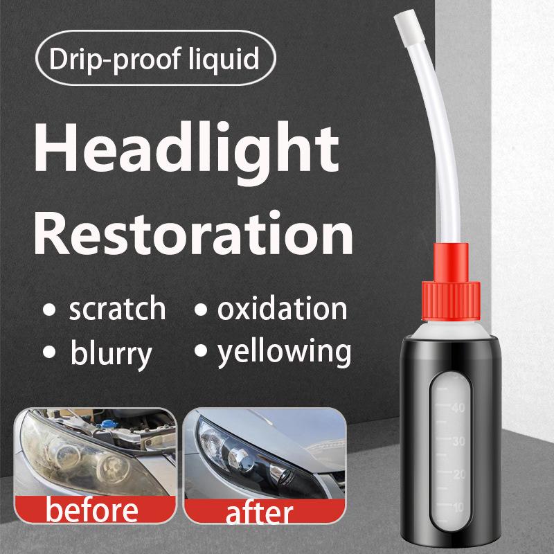Car Headlight Polishing Restoration Kit Headlight Scratch Repair Remover Headlamp Cleaning Polishing Set Remove Oxidation Liquid