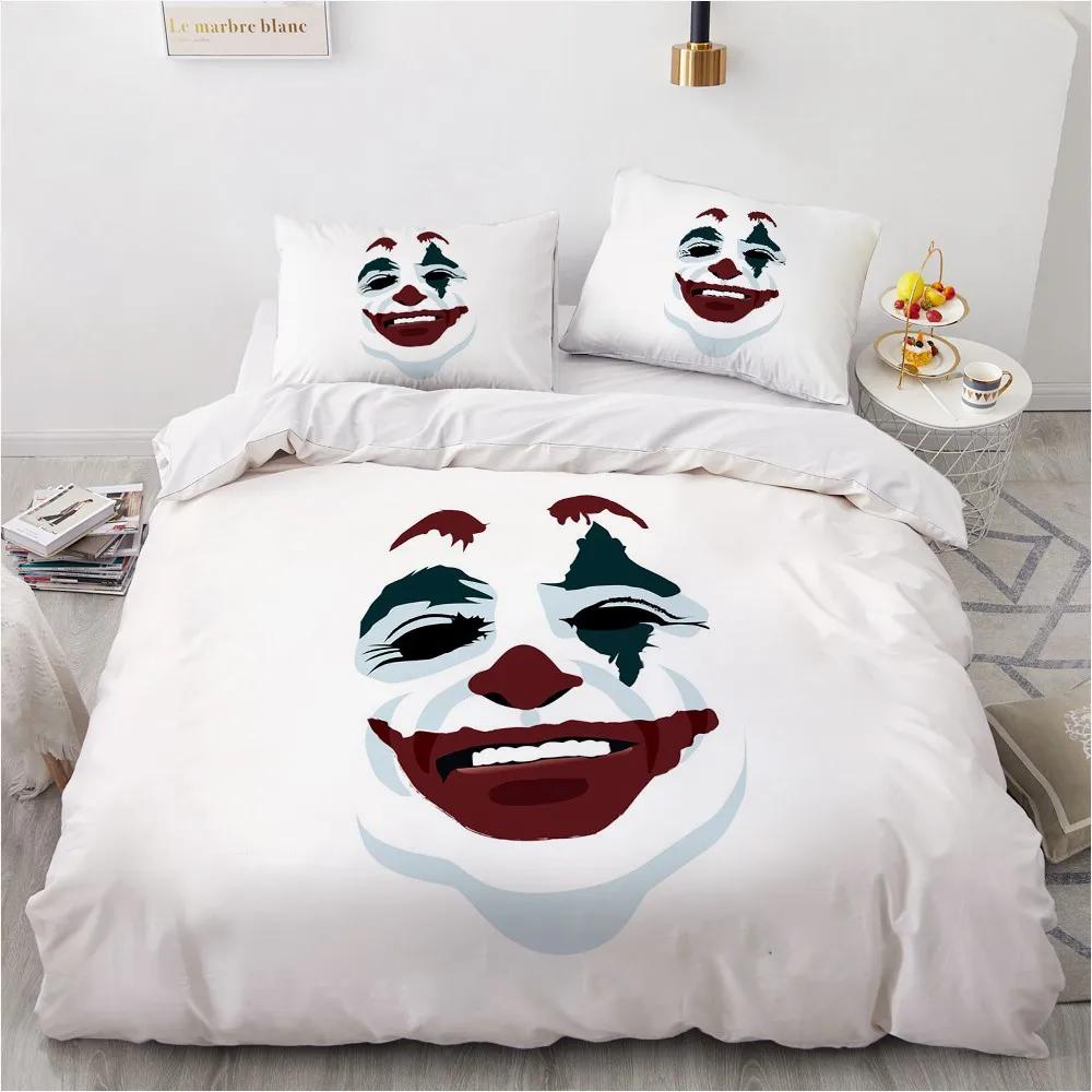 Halloween King Queen Duvet Cover Kawaii Black Cartoon Dryad Ghost Bedding Set For Kids Boys Pumpkin 2/3Pcs Polyester Quilt Cover