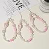 Stylish Pearl Bow Phone Lanyard for Women - Cute Beaded Anti-Lost Accessory