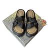 Cool slippers female summer wear 2025 new fairy style skirt comfortable thick-bottomed beach fashion satin one-word drag
