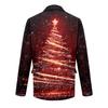 Men's Ugly Christmas Corduroy Warm Pocket Suit Jacket Cardigan Men's Casual Suit