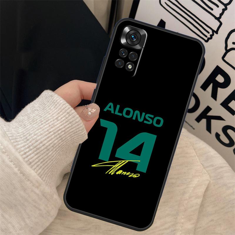 Fernando Alonso Phone Case For Xiaomi Redmi Note 12 Pro 8 9 10 11 Pro Note 12S 11S 10S 9S 9C 10C 12C Cover