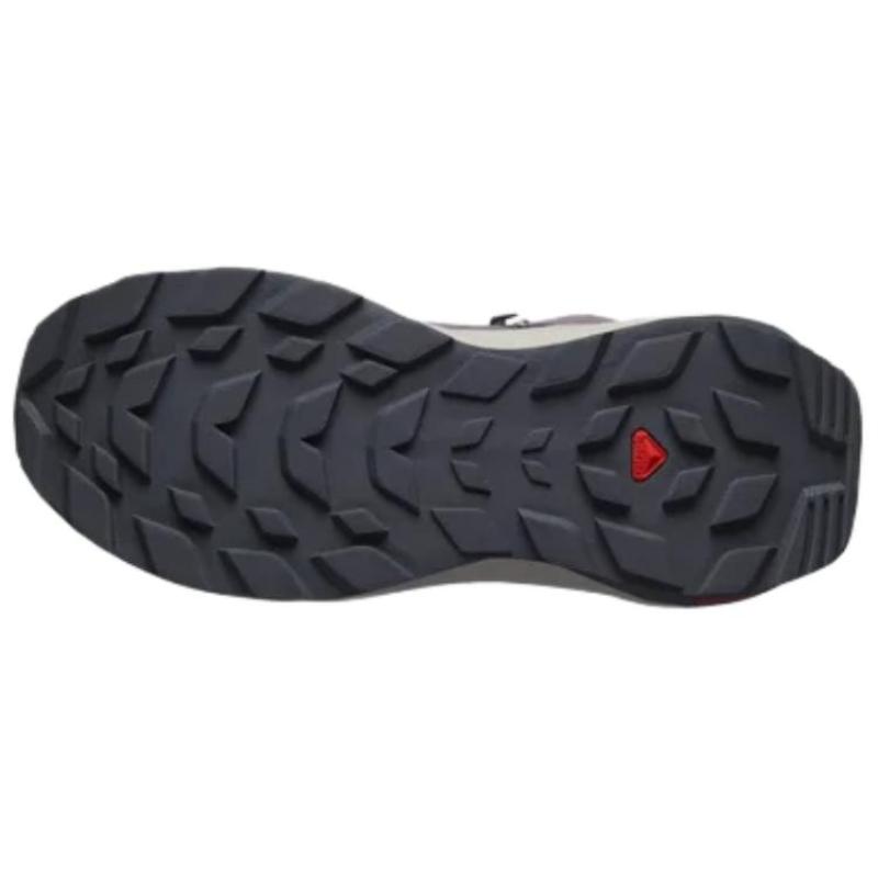 SALOMON Elixir Anti-Slip Wear-Resistant Mid-Top Trekking Shoes Women's Purple Gray Sneakers L47576800