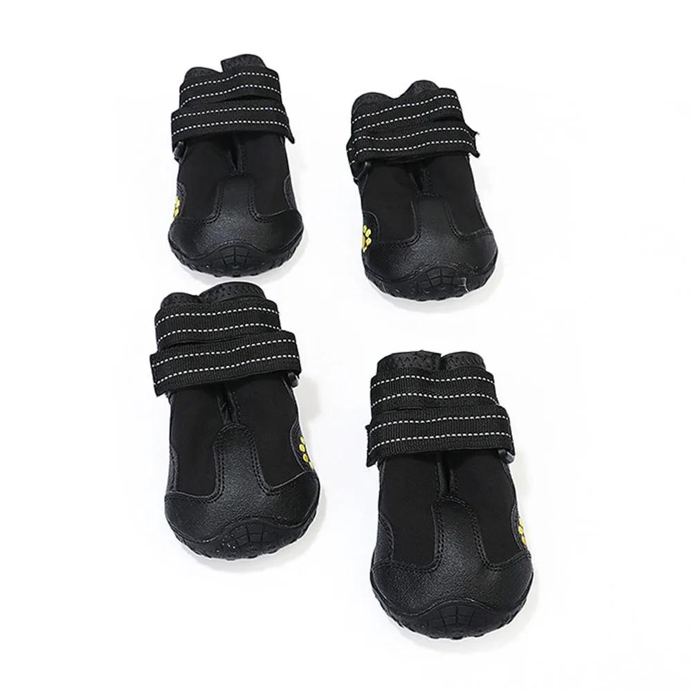 Dog Shoes for Large Dogs Medium Dog Boots & Paw Protectors for Winter Snowy Day Summer Hot Pavement Waterproof Anti Slip Sole