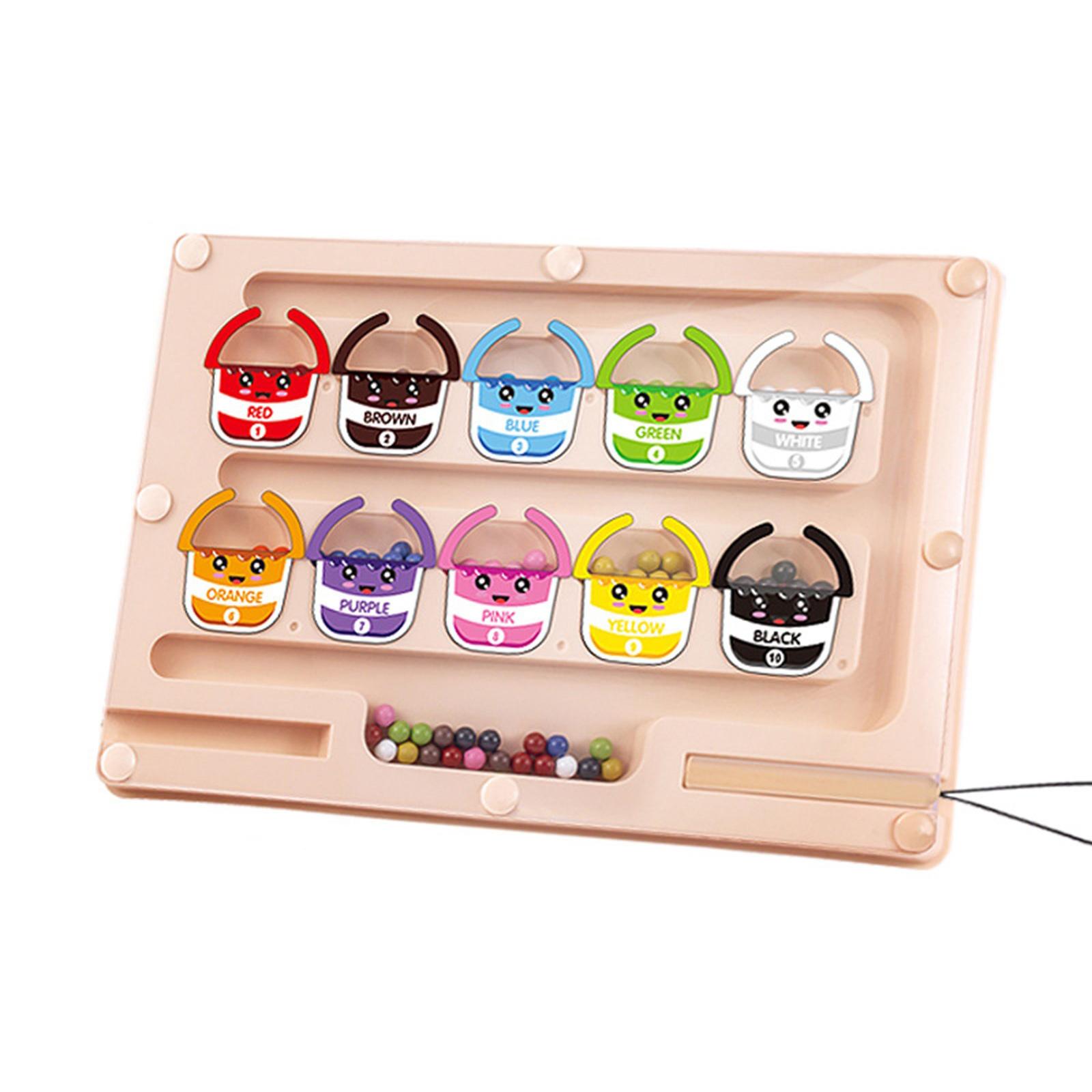 

Sensory Magnetic Maze Board Educational Puzzle Sorting Game for Toddler Fine Motor Skill Learning Development Toy A