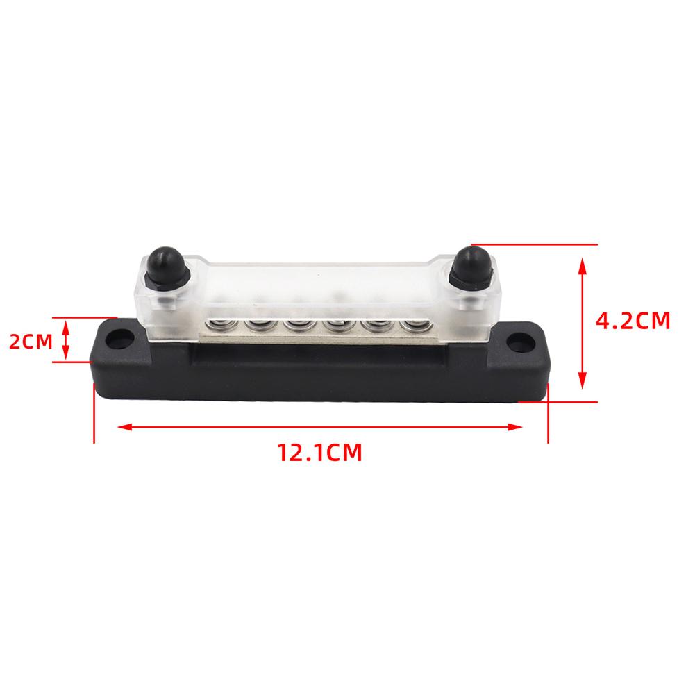 150A Amperage M6 Bus Bar Compact Design Compatible With Various Vehicles Continuous Amperage 150A DC Electrical Wiring