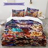 DRAGON BALL Pattern Bedding,Quilt Set Quilt Cover Pillowcase Home Birthday Gift (1 * Duvet Cover + 2 * Pillowcase, Without Core)
