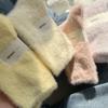 Super Soft Socks Mink Fleece for Women Ins Solid Winter Warm Thicken Coral Plush Socks Thermal Snow Home Sleep Floor Kawaii Sock
